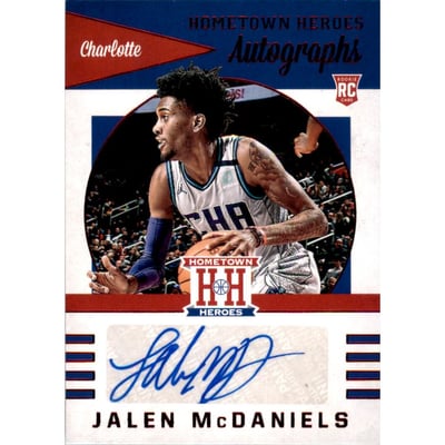 2019-20 Panini Chronicles Hometown Heroes Rookie Autographs Red #38 Jalen McDaniels