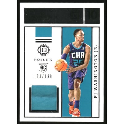 2019-20 Panini Encased Rookie Label Materials #38 PJ Washington Jr.