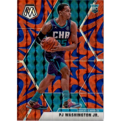 2019-20 Panini Mosaic Mosaic Blue Reactive #213 PJ Washington Jr.