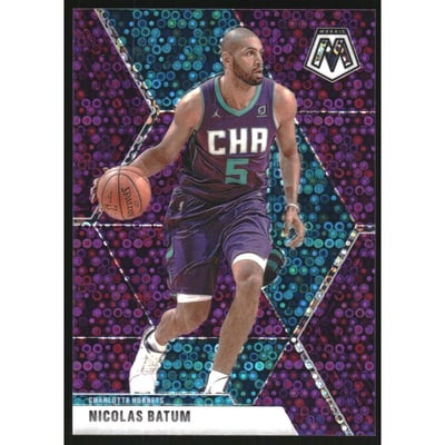 2019-20 Panini Mosaic Mosaic Fast Break Purple #102 Nicolas Batum