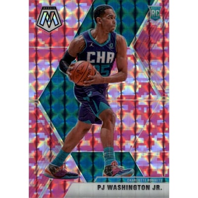 2019-20 Panini Mosaic Mosaic Pink Camo #213 PJ Washington Jr.