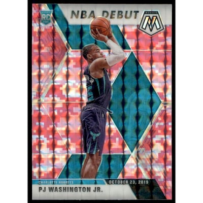 2019-20 Panini Mosaic Mosaic Pink Camo #278 PJ Washington Jr.