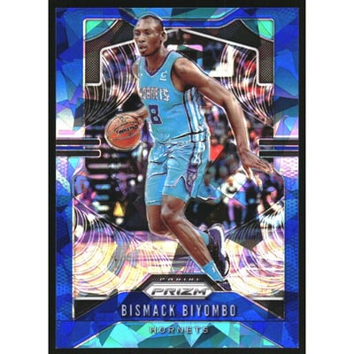 2019-20 Panini Prizm Prizms Blue Ice #58 Bismack Biyombo
