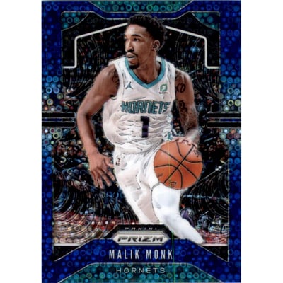 2019-20 Panini Prizm Prizms Fast Break Blue #205 Malik Monk