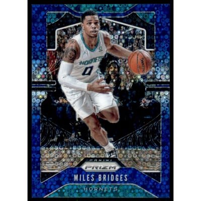 2019-20 Panini Prizm Prizms Fast Break Blue #55 Miles Bridges