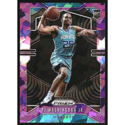 2019-20 Panini Prizm Prizms Purple Ice #258 PJ Washington Jr.