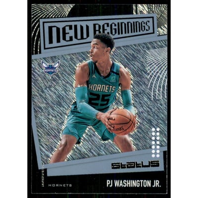 2019-20 Panini Status New Beginnings Blue #21 PJ Washington Jr.