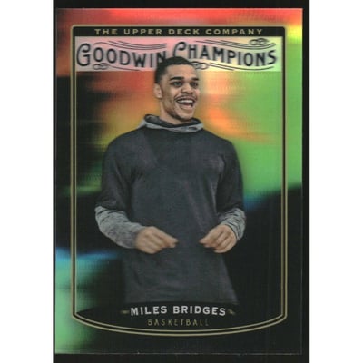 2019 Upper Deck Goodwin Champions Splash of Color 3D #LSMB Miles Bridges T1