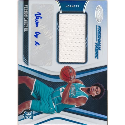 2020-21 Certified Freshman Fabric Signatures #9 Vernon Carey Jr.