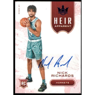 2020-21 Court Kings Heir Apparent Autographs Sapphire #9 Nick Richards
