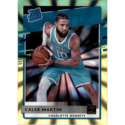 2020-21 Donruss Holo Green and Yellow Laser #212 Caleb Martin RR