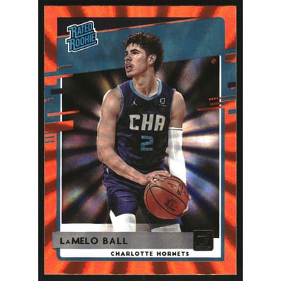 2020-21 Donruss Holo Orange Laser #202 LaMelo Ball RR