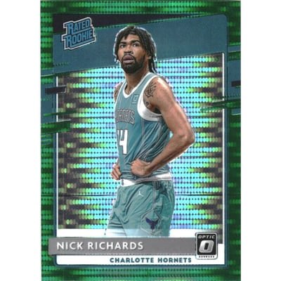 2020-21 Donruss Optic Fanatics Green Pulsar #193 Nick Richards RR