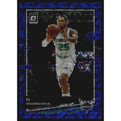 2020-21 Donruss Optic Fast Break Blue #137 PJ Washington Jr.