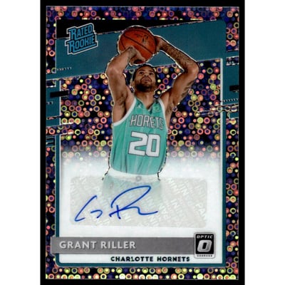 2020-21 Donruss Optic Rated Rookies Signatures Fast Break #200 Grant Riller