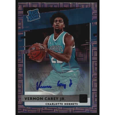2020-21 Donruss Rated Rookies Signatures Choice #241 Vernon Carey Jr.