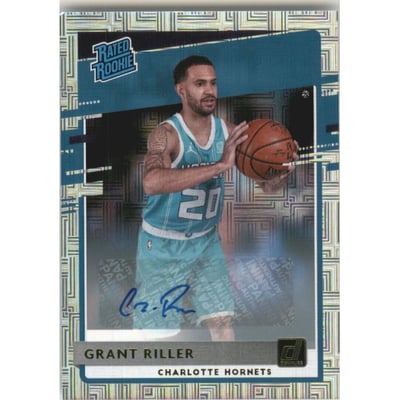 2020-21 Donruss Rated Rookies Signatures Choice #250 Grant Riller