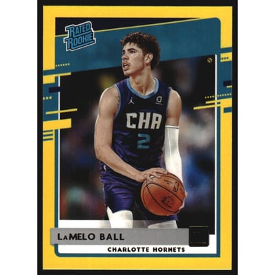 2020-21 Donruss Yellow Flood #202 LaMelo Ball RR