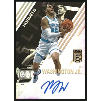 2020-21 Elite Signatures #9 PJ Washington Jr./60