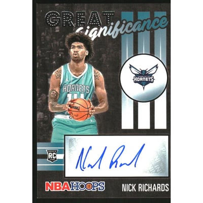 2020-21 Hoops Great SIGnificance #71 Nick Richards