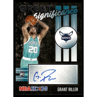2020-21 Hoops Great SIGnificance #91 Grant Riller