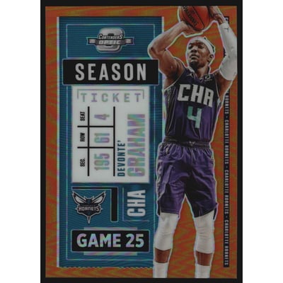 2020-21 Panini Contenders Optic Orange #45 Devonte' Graham