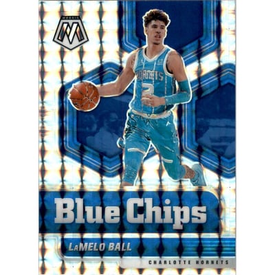 2020-21 Panini Mosaic Blue Chips Mosaic #9 LaMelo Ball