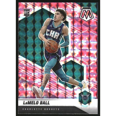 2020-21 Panini Mosaic Mosaic Camo Pink #202 LaMelo Ball