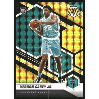 2020-21 Panini Mosaic Mosaic Choice Black Gold #242 Vernon Carey Jr.