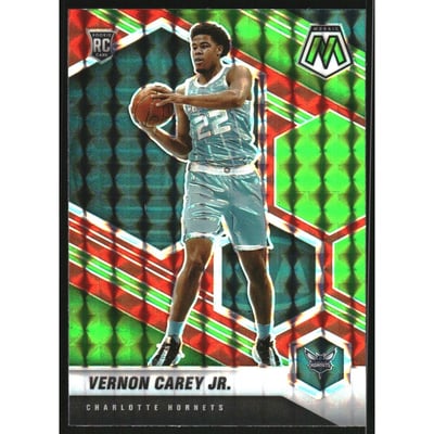 2020-21 Panini Mosaic Mosaic Choice Red and Green #242 Vernon Carey Jr.