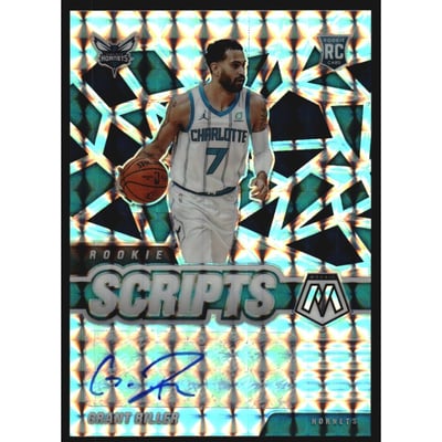 2020-21 Panini Mosaic Rookie Scripts #34 Grant Riller