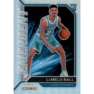 2020-21 Panini Prizm Emergent Prizms Silver #23 LaMelo Ball