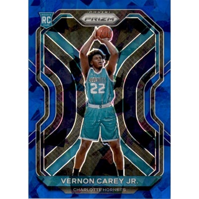 2020-21 Panini Prizm Prizms Blue Ice #269 Vernon Carey Jr.
