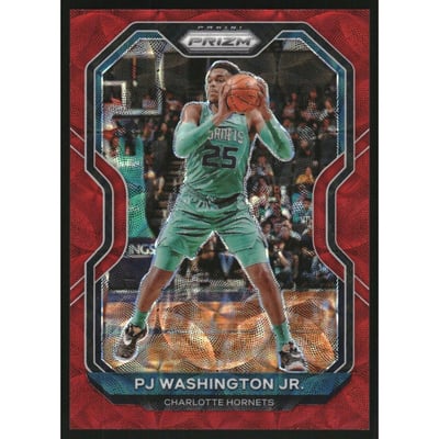 2020-21 Panini Prizm Prizms Choice Red #105 PJ Washington Jr.