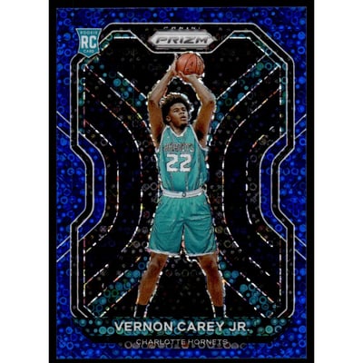 2020-21 Panini Prizm Prizms Fast Break Blue #269 Vernon Carey Jr.