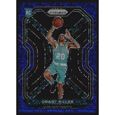 2020-21 Panini Prizm Prizms Fast Break Blue #295 Grant Riller
