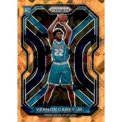 2020-21 Panini Prizm Prizms Orange Ice #269 Vernon Carey Jr.