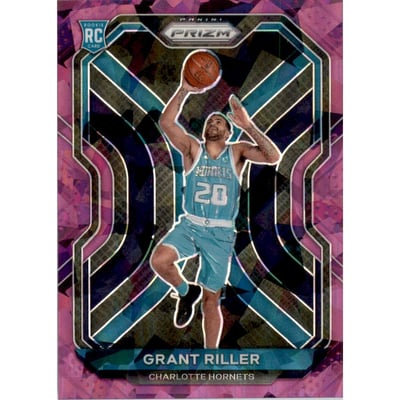 2020-21 Panini Prizm Prizms Purple Ice #295 Grant Riller