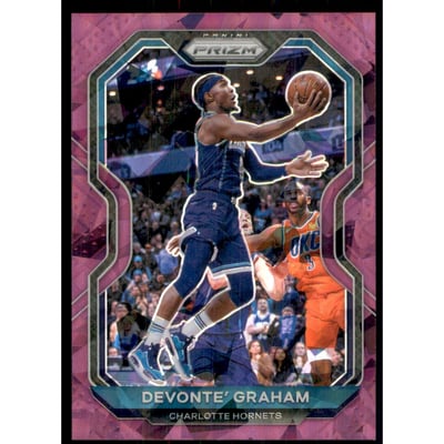 2020-21 Panini Prizm Prizms Purple Ice #73 Devonte' Graham
