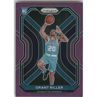 2020-21 Panini Prizm Prizms Purple #295 Grant Riller