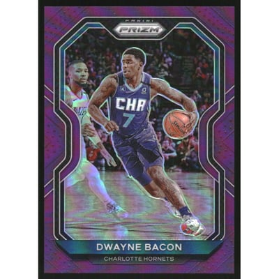 2020-21 Panini Prizm Prizms Purple #39 Dwayne Bacon