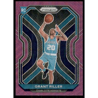 2020-21 Panini Prizm Prizms Purple Wave #295 Grant Riller