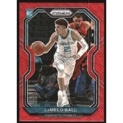 2020-21 Panini Prizm Prizms Ruby Wave #278 LaMelo Ball