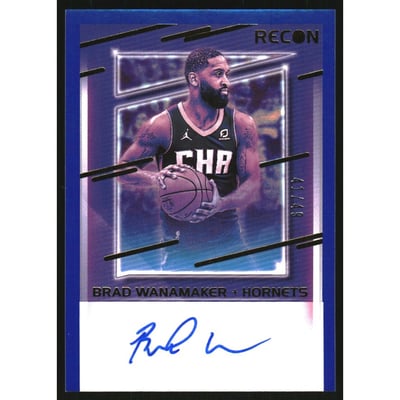 2020-21 Panini Recon Recon Signatures Blue #49 Brad Wanamaker/49