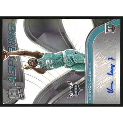 2020-21 Panini Spectra Aspiring Autographs #36 Vernon Carey Jr./49