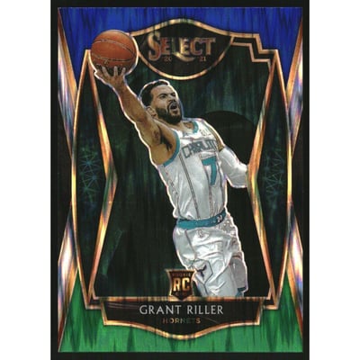 2020-21 Select Prizms Blue White Green Flash #166 Grant Riller