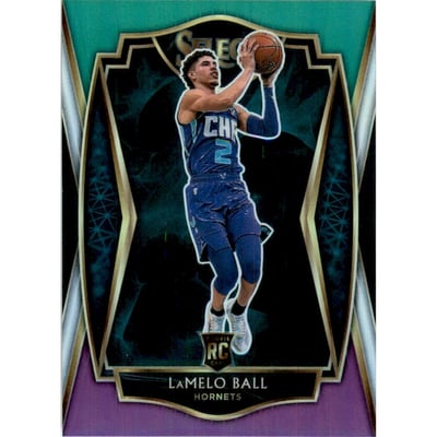 2020-21 Select Prizms Green White Purple #183 LaMelo Ball