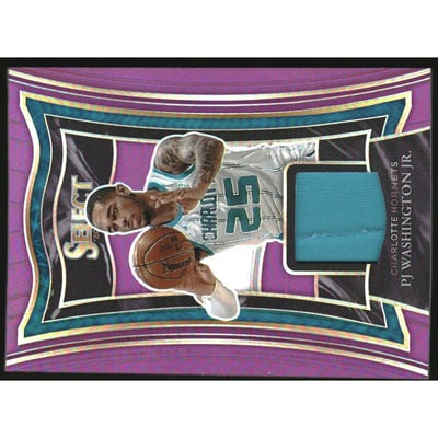 2020-21 Select Selective Swatches Prizms Purple #19 PJ Washington Jr./99