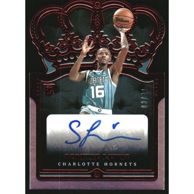 2021-22 Crown Royale Rookie Crown Autographs Red #6 Scottie Lewis
