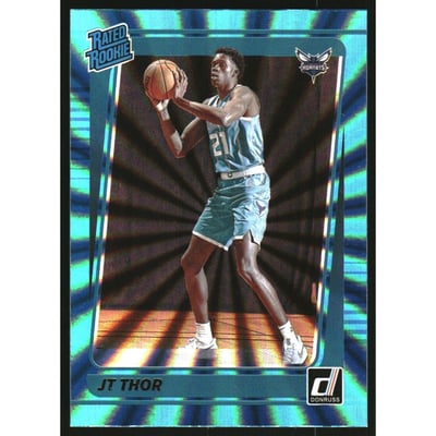 2021-22 Donruss Holo Teal Laser #222 JT Thor RR